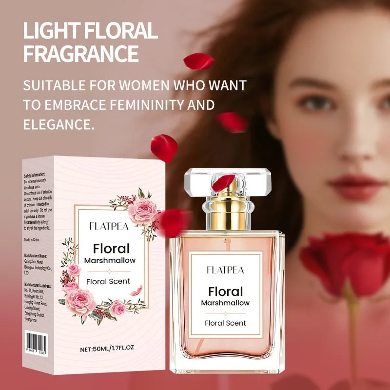 Women's Perfume Marshmallow Scent Sweet Spray 50ml Gourmet Tune Alcohol-free Long-Lasting Fragrance Eau De Parfum Quality Gift
