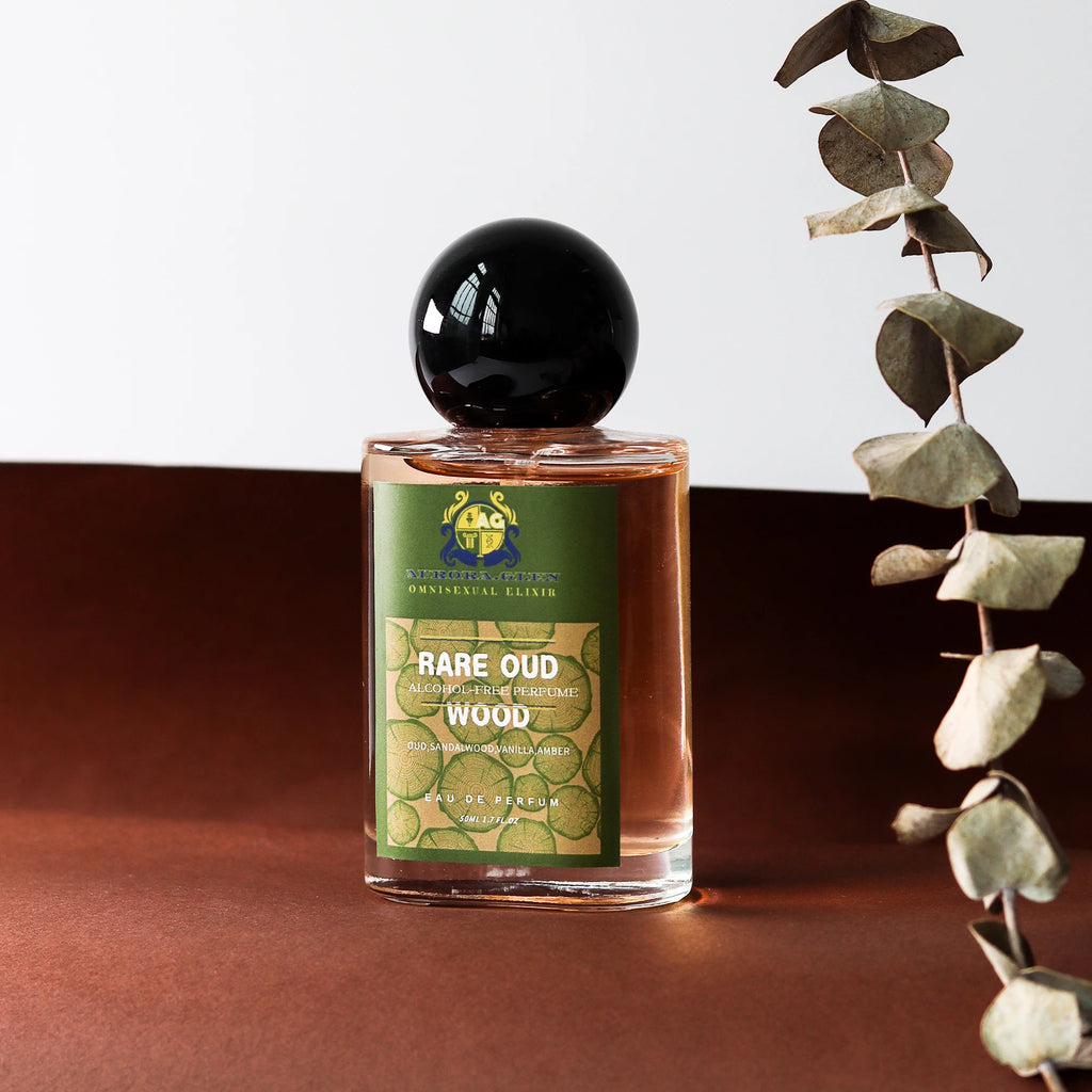 Rare Oud Wood Alcohol-free Unisex Perfume Aromatic Woody Fragrance with Oud, Sandalwood & Amber Long-Lasting EDP 50ml parfum