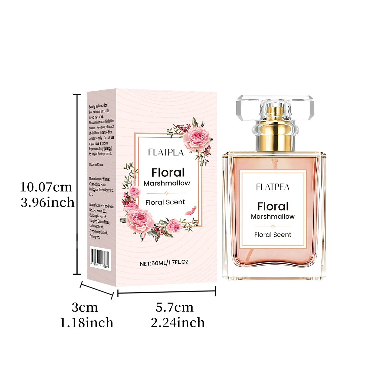 Women's Perfume Marshmallow Scent Sweet Spray 50ml Gourmet Tune Alcohol-free Long-Lasting Fragrance Eau De Parfum Quality Gift
