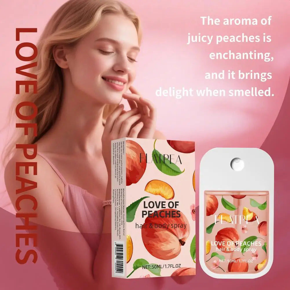 New Portable Pocket Card Perfume Honey Peach Flavor Hair Body Perfume Spray Long Lasting Perfumes For Women Men Easy To Carry