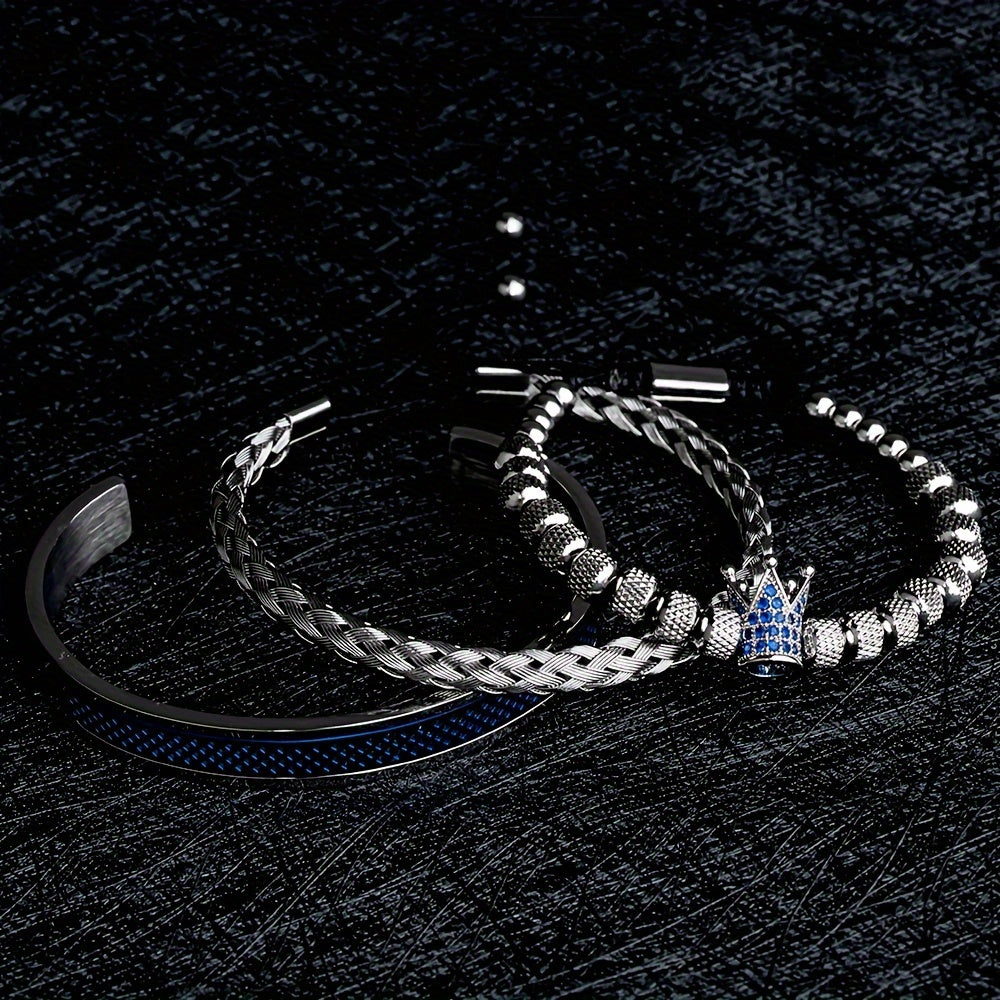 Crown Stainless Steel Bracelet For Men