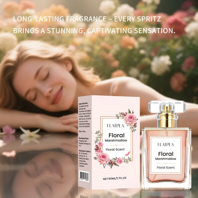 Women's Perfume Marshmallow Scent Sweet Spray 50ml Gourmet Tune Alcohol-free Long-Lasting Fragrance Eau De Parfum Quality Gift