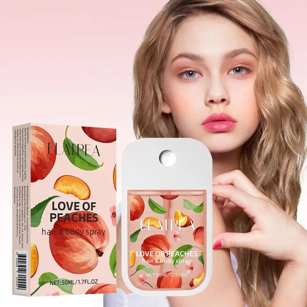 New Portable Pocket Card Perfume Honey Peach Flavor Hair Body Perfume Spray Long Lasting Perfumes For Women Men Easy To Carry