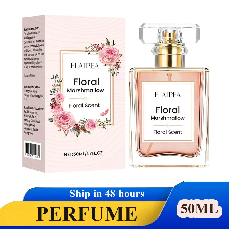 Women's Perfume Marshmallow Scent Sweet Spray 50ml Gourmet Tune Alcohol-free Long-Lasting Fragrance Eau De Parfum Quality Gift