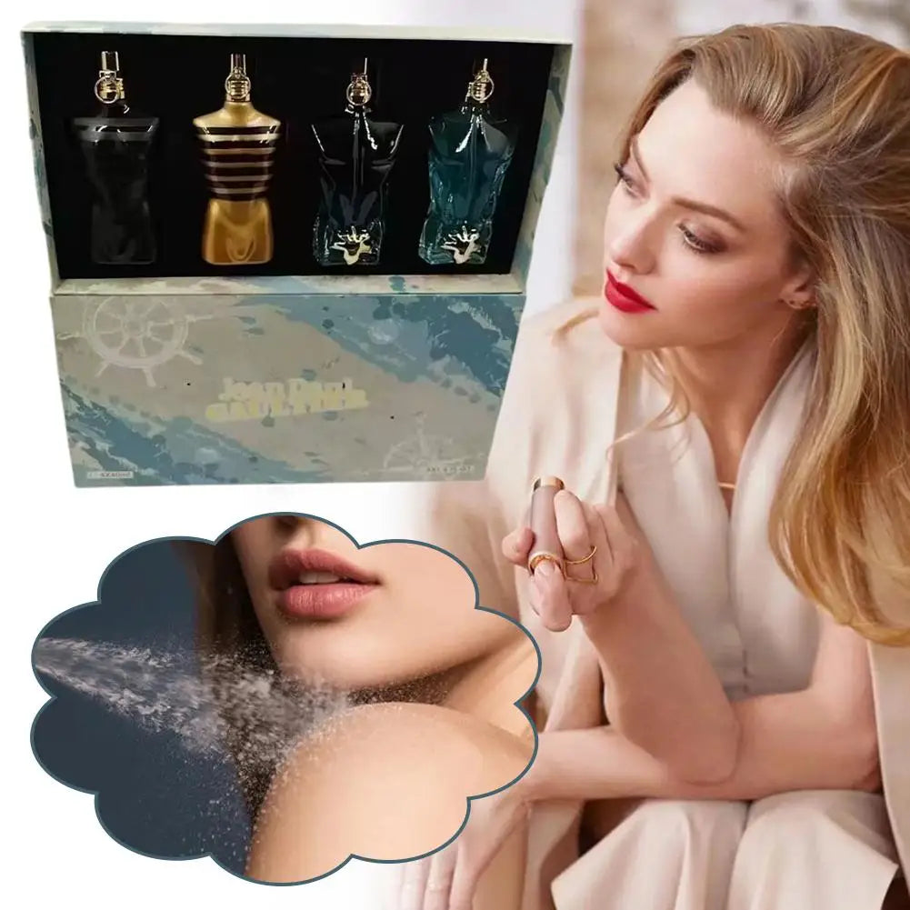 4pcs Set New Gaultier Les Males Le Beau Perfume Set 향수 Le Beau Paradise Garden Eau De Parfum Eau De Toilette Spray For Men