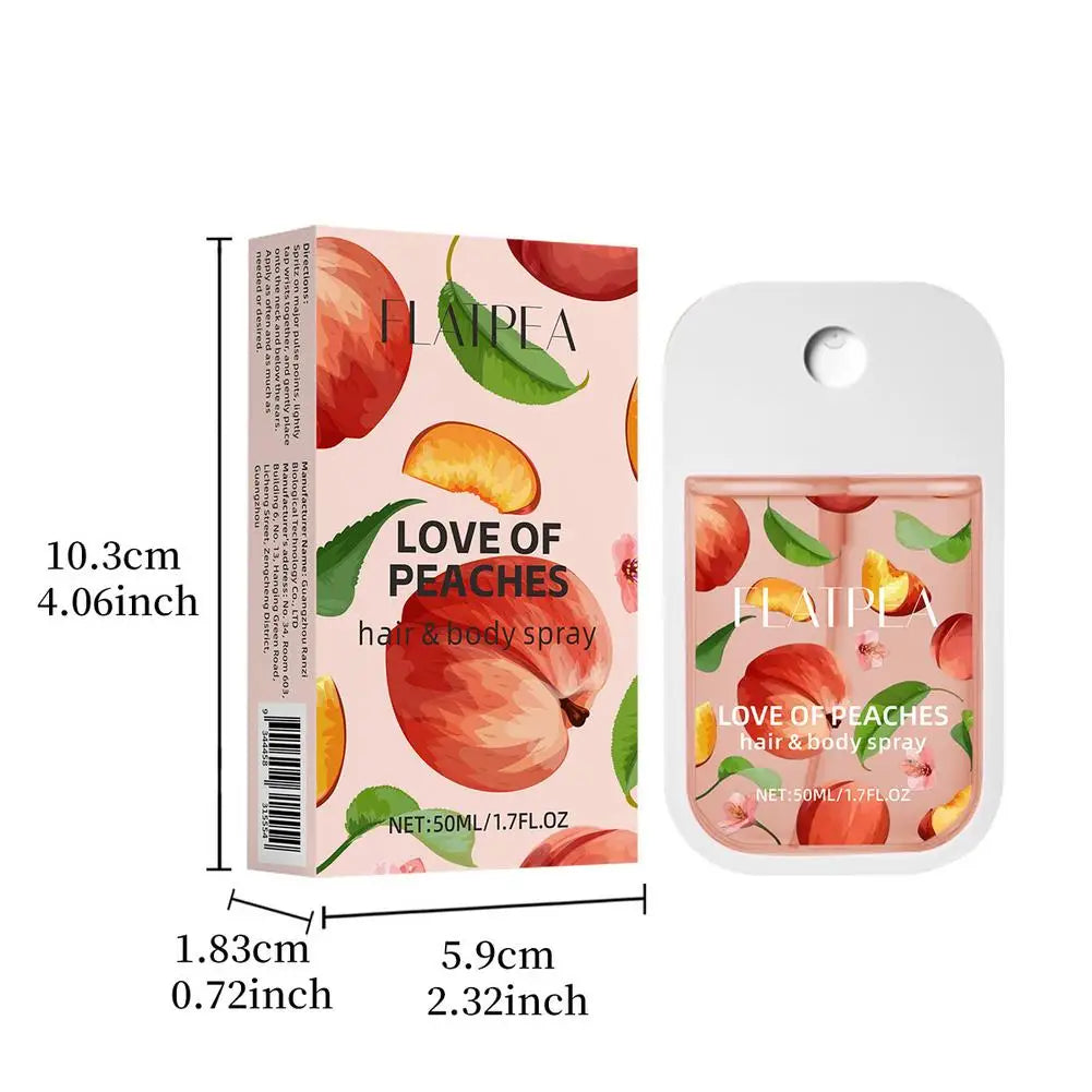 New Portable Pocket Card Perfume Honey Peach Flavor Hair Body Perfume Spray Long Lasting Perfumes For Women Men Easy To Carry