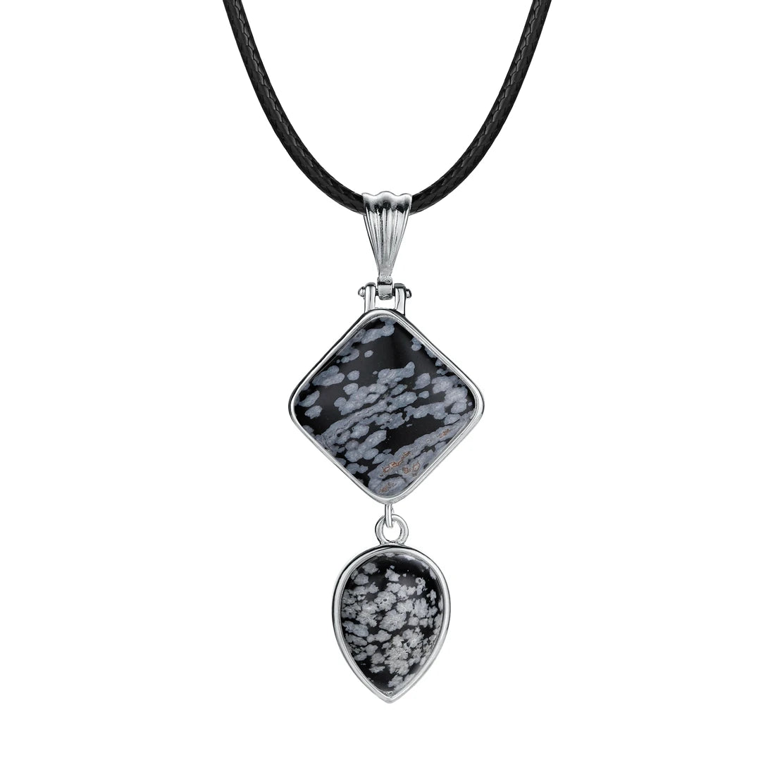 Natural Stone Pendant Charm, Mixed Style Drop Pendant Turquoise Agate Crystal Stone Necklace for Women Jewelry