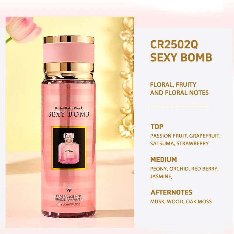 250ml Long-lasting Perfume Body Spray Fresh Floral Fruity Scent Middle Eastern Brand Billion Musk Pheromone Charm Eau De Parfum