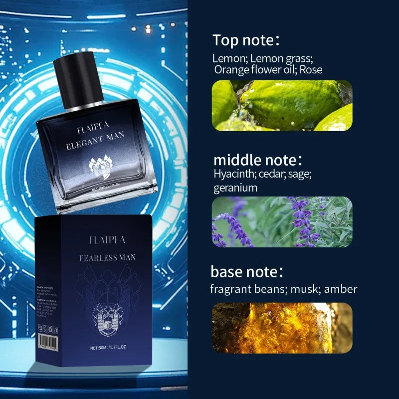 50ML perfume hombre Classic Cologne For Man Natural Woody Date Fragrance Azure Fougere Long-lasting Fragrance Men's Body Spray