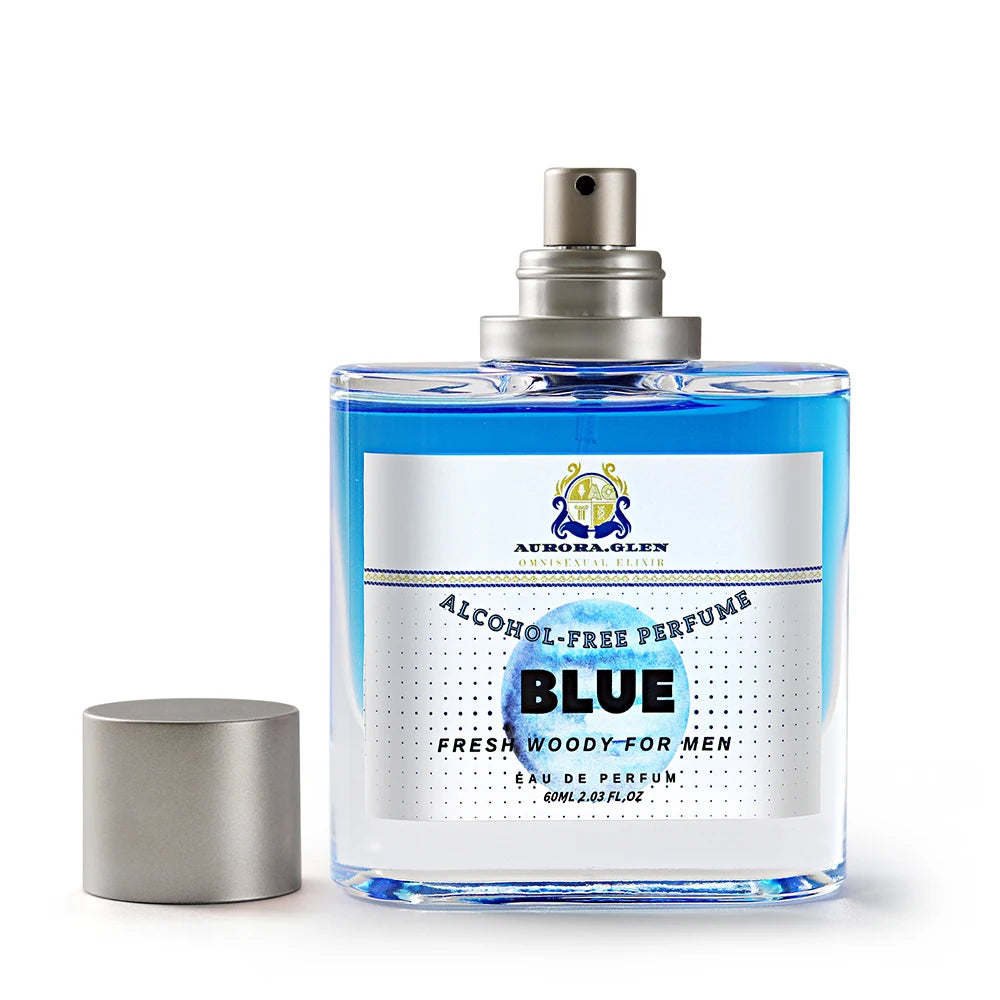 Alcohol-free perfume100% original BLUE Cologne for Men Fresh Woody with Lemon Grapefruit Sandalwood Long-Lasting 50ml Fragrance