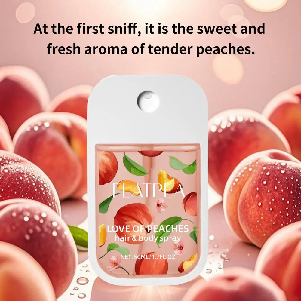New Portable Pocket Card Perfume Honey Peach Flavor Hair Body Perfume Spray Long Lasting Perfumes For Women Men Easy To Carry