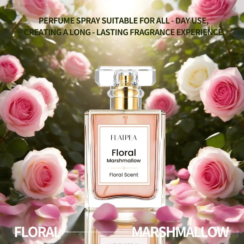 Women's Perfume Marshmallow Scent Sweet Spray 50ml Gourmet Tune Alcohol-free Long-Lasting Fragrance Eau De Parfum Quality Gift