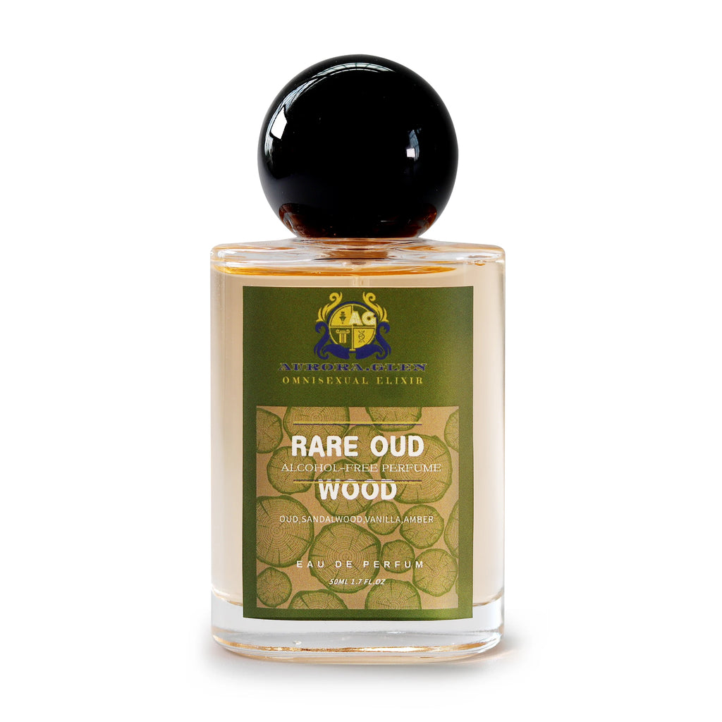 Rare Oud Wood Alcohol-free Unisex Perfume Aromatic Woody Fragrance with Oud, Sandalwood & Amber Long-Lasting EDP 50ml parfum