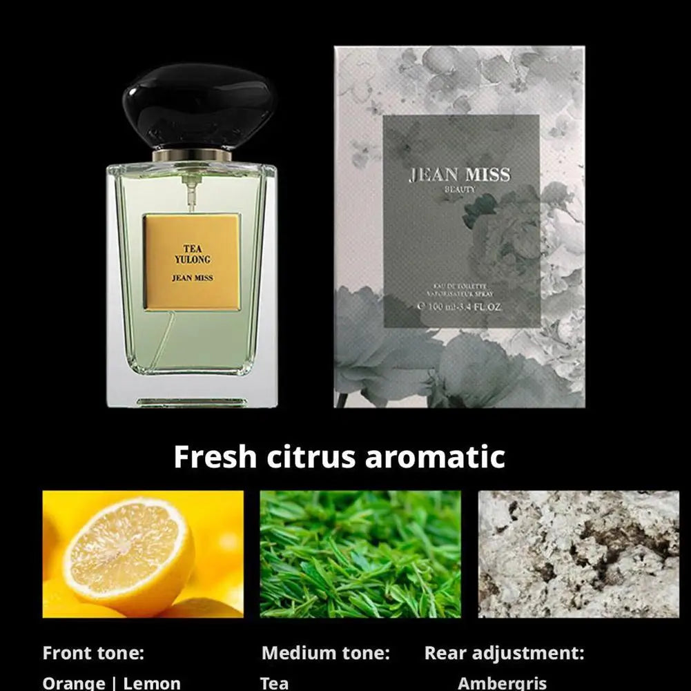 Natural Tea Essence Perfume Spray Fresh Long Lasting Floral Fragrance Portable Women Charming Dating Deodorant Gift 100ml