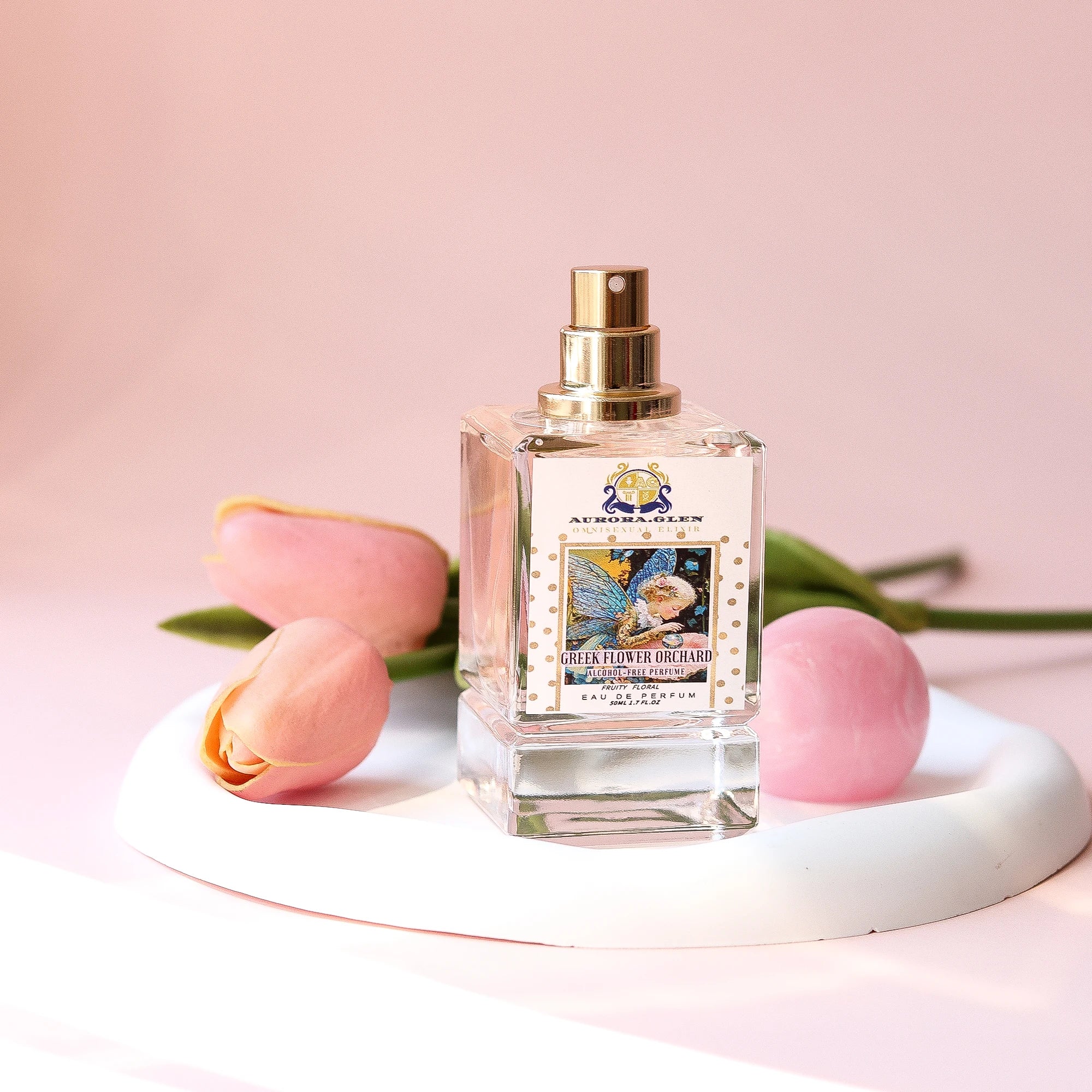 Greek Flower Orchard Alcohol-Free Perfume Women's Floral Fruity Perfume Long Lasting with Jasmine Rose Musk  - Luxury Fragrance